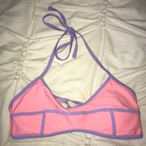 Aerie Pink and Purple Bikini Top